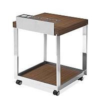 Carrinho de bebidas madeira envelhecida