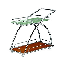 Carrinho de bebidas madeira envelhecida